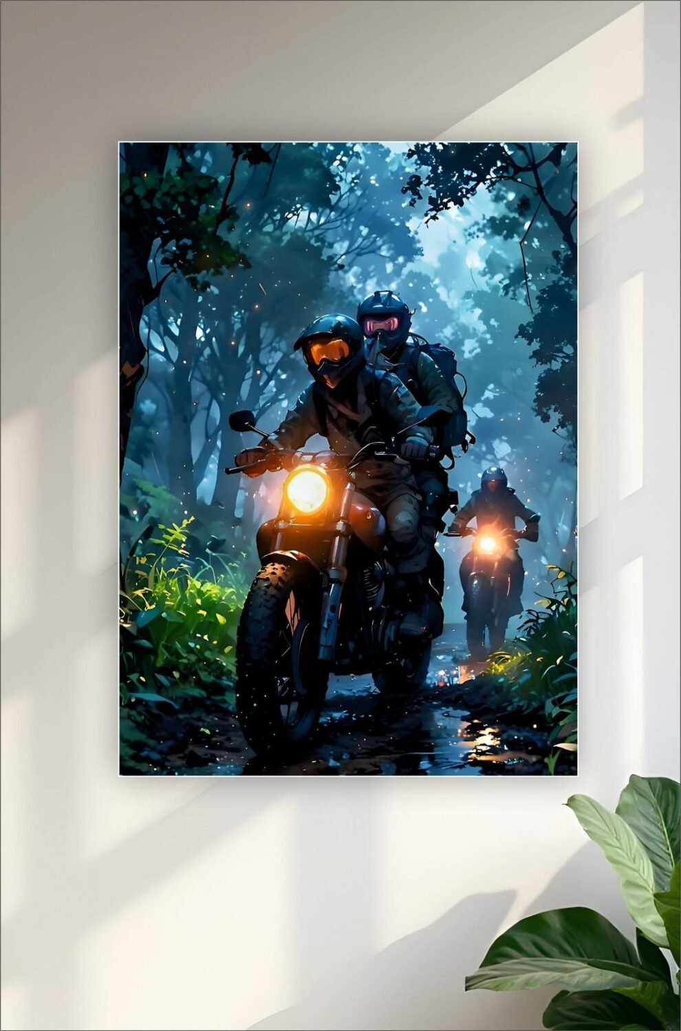 Night in Jungle Aesthetic Poster
