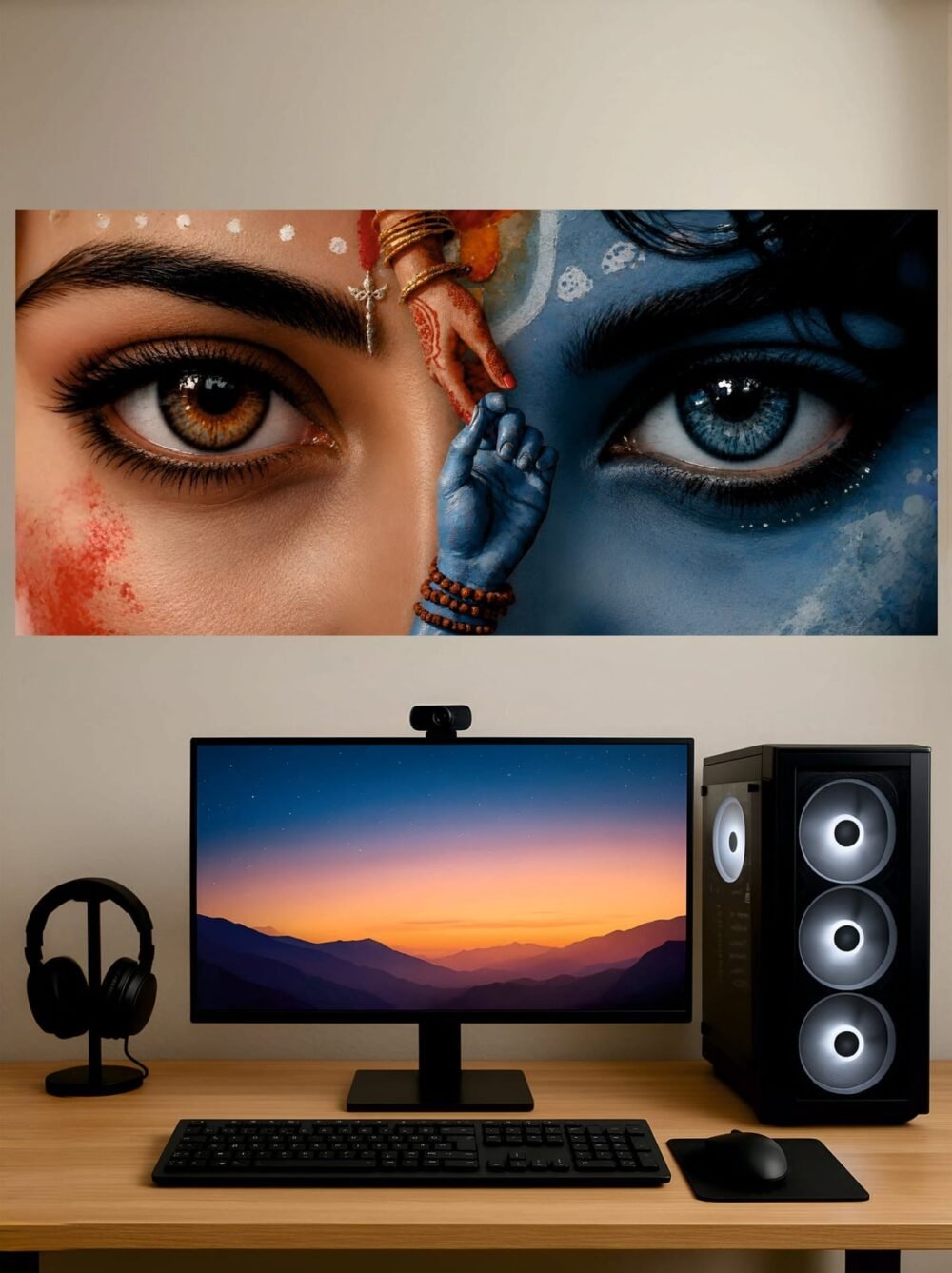 Shiv Ji & Parvati Ji — Split Poster