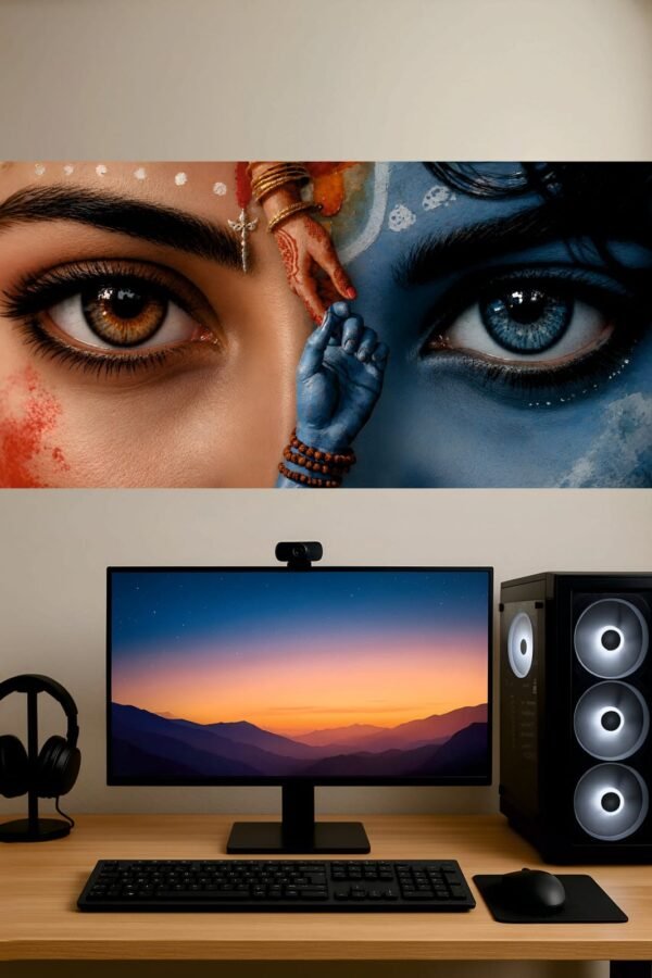 Shiv Ji & Parvati Ji — Split Poster